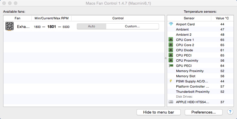 smc fan & temperature control for mac